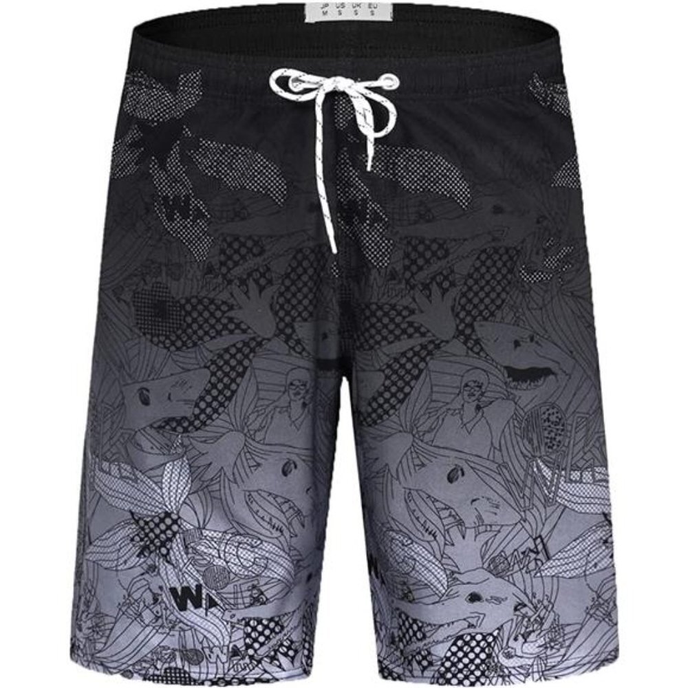 Quick Dry Swim Trunks Men Mesh Lining Pockets